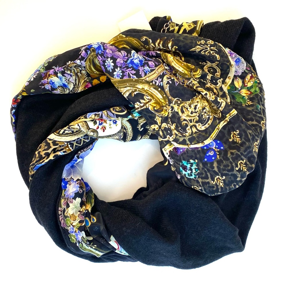 Camilla Palace Playhouse Print Double Sided Infinity Scarf NWT